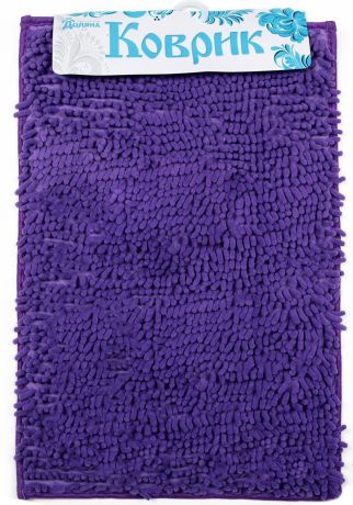 Коврик для ванной Доляна "Букли длинные", 2987304, фиолетовый, 40 х 60 см