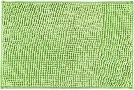 Коврик для ванной Доляна "Букли", 1020631, зеленый, 40 х 60 см