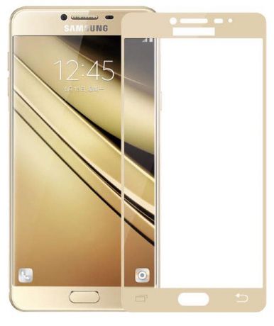 Защитное стекло Gurdini 2D Full Screen для Samsung Galaxy J5 2017 (J530), золотой