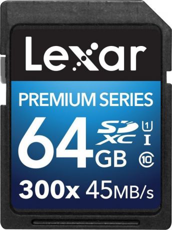 Карта памяти Lexar SDXC 64GB Class10 U1 300x