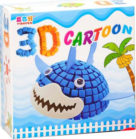 Набор для изготовления игрушки "Создай 3D игрушку Акула ", 3803806