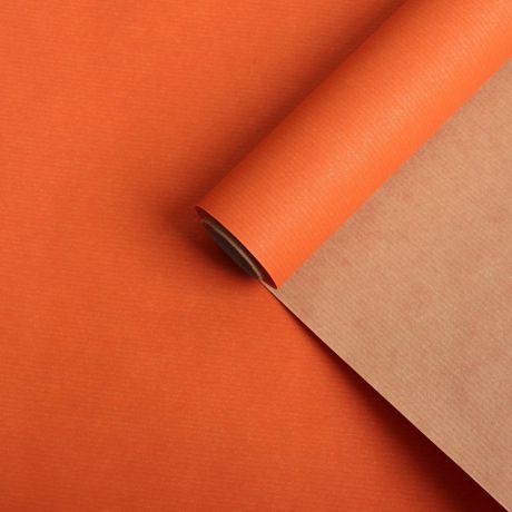 Бумага для декорирования Iris, 3730579, коричневый, оранжевый, 0,7 х 10 м