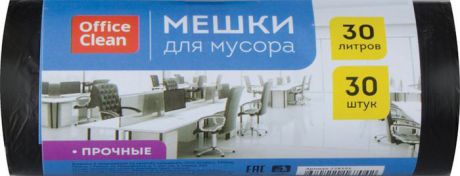 Мешки для мусора OfficeClean, 228591, черный, 30 л, 30 шт