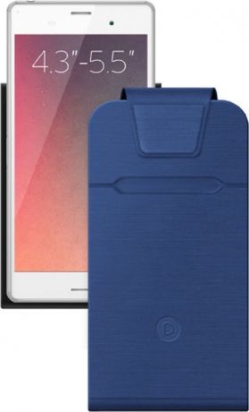 Чехол-флип Deppa FlipFold универсальный для смартфонов 4.3-5.5" , голубой
