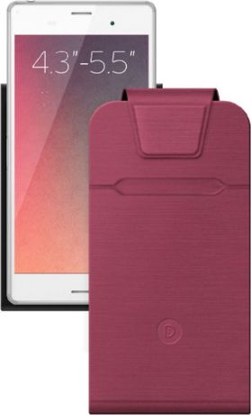 Чехол-флип Deppa FlipFold универсальный для смартфонов 4.3-5.5" , красный