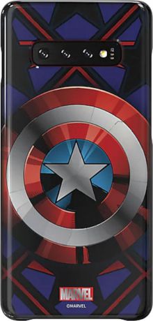 Чехол-накладка Marvel SMAPP BackCover Captain America для Samsung Galaxy S10+, синий