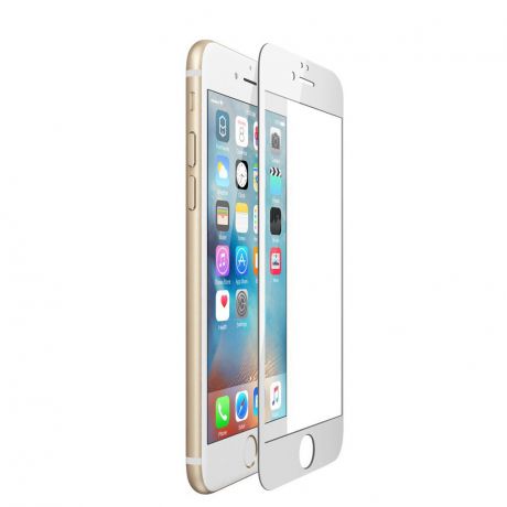 Защитное стекло ТЕХПАК 10D для iPhone 6, белый