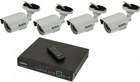 Система видеонаблюдения FALCON EYE Комплект видеонаблюдения FE-104MHD KIT ДАЧА, белый