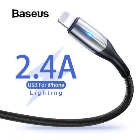 Зарядное устройство Baseus кабель для быстрой зарядки зарядного устройства с подсветкой, красный