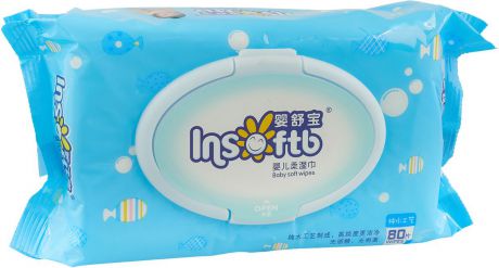 Insoftb Влажные салфетки детские без запаха 80 шт