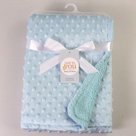 Одеяло детское asentg Теплое одеяло для новорожденных, голубой