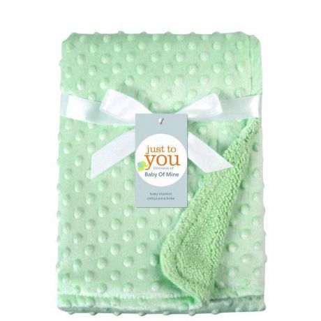 Одеяло детское asentg Теплое одеяло для новорожденных, зеленый