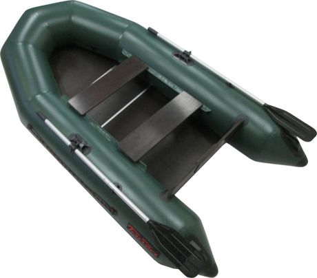 Лодка надувная Leader "Тайга-270 Киль", цвет: зеленый