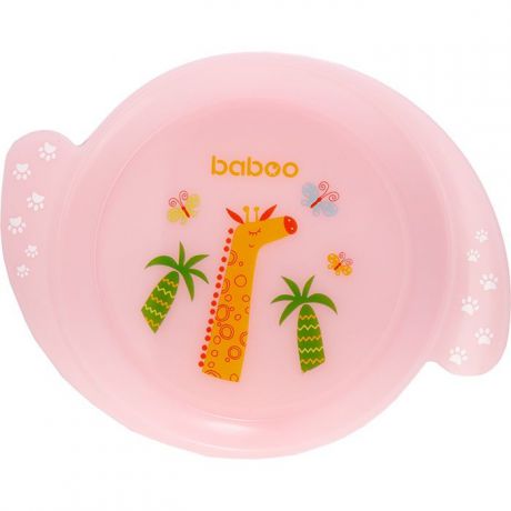 Тарелка мелкая BABOO 9-001, розовый