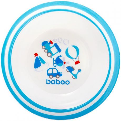 Тарелка глубокая BABOO 9-016, синий, белый