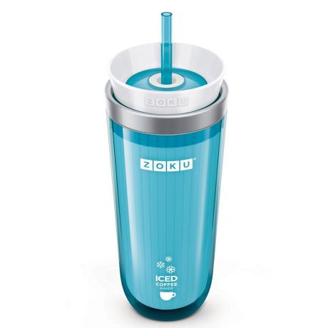 Набор столовой посуды Zoku стакан для охлаждения напитков - Iced Coffee Maker, голубой