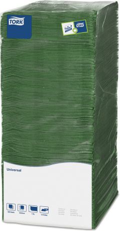 Салфетки бумажные для уборки Tork Big Pack, 478659, зеленый, 25 х 25 см, 500 шт