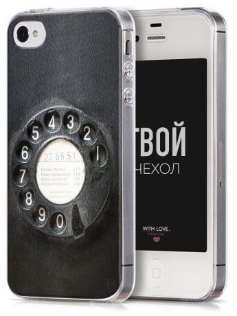 Чехол для сотового телефона With love. Moscow "Art design" для Apple iPhone 4/4S