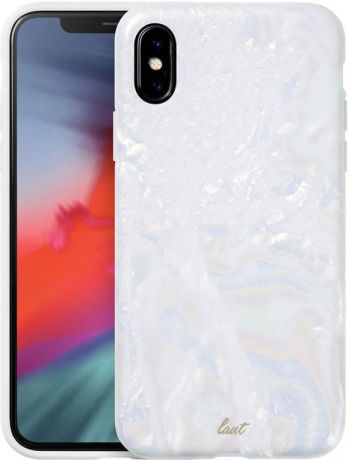 Чехол для сотового телефона Laut Pearl Glitter для Apple iPhone X/XS, белый