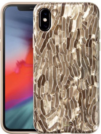 Чехол для сотового телефона Laut Pearl Glitter для Apple iPhone XS Max, светло-коричневый