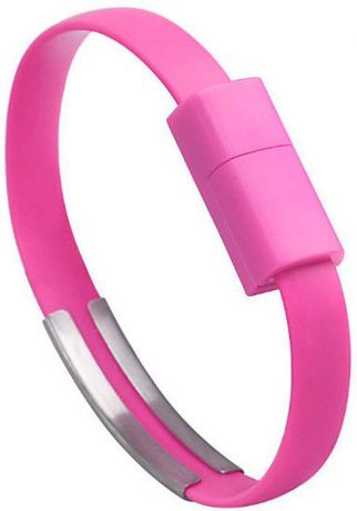 IQ Format, Pink кабель-браслет USB-micro USB