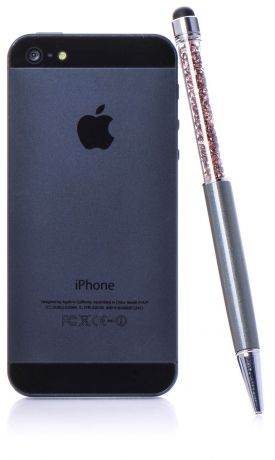 Стилус для мобильного телефона iNeez стилус-ручка емкостной с кристаллами, серый