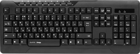Комплект мышь + клавиатура Qumo Omega К27/М27, черный