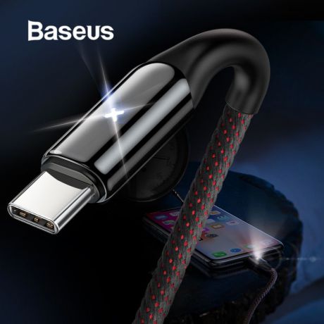 Кабель Baseus USB Type C зарядный, черный