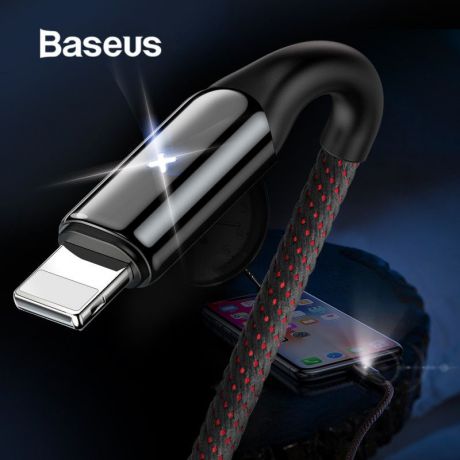 Зарядное устройство Baseus кабель для быстрой зарядки зарядного устройства с подсветкой, сиреневый