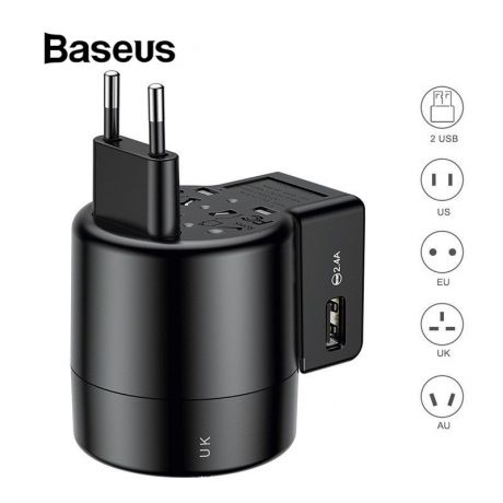 Зарядное устройство Baseus зарядное USB-устройство, черный