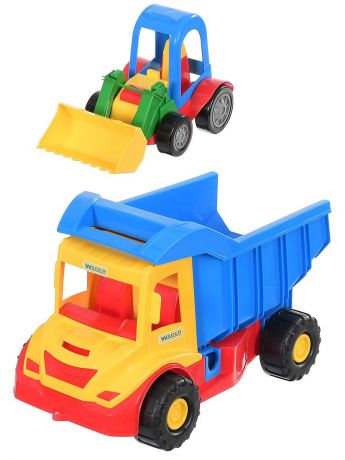 Спецтехника Wader Грузовик "Multi Truck" красный, синий, желтый