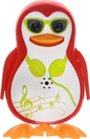 DigiFriends Интерактивная игрушка Пингвин с кольцом цвет красный голубой