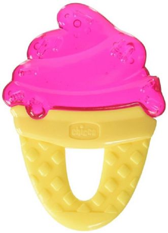 Погремушка Chicco "Мороженое" (охлаждающий) желтый, розовый