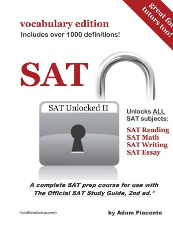 Adam Piacente SAT Unlocked II (Vocabulary Edition)
