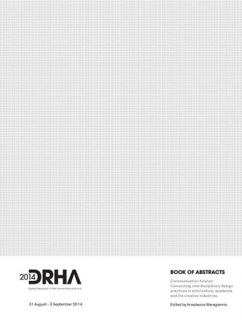 Anastasios Maragiannis Book of Abstracts DRHA2014