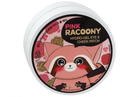 Патчи Secret Key для глаз и скул гидрогелевые Pink Racoony Hydro-Gel Eye and Cheek Patch