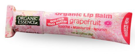 Organic Essence Органический бальзам для губ, грейпфрут 6 г