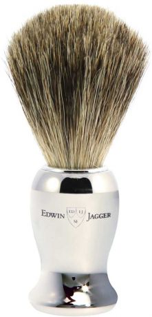 Edwin Jagger Помазок, барсучий ворс, цвет: хром. 81SB719CR