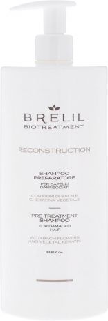 Подготовительный шампунь для волос Brelil BioTreatment Reconstruction, 1 л