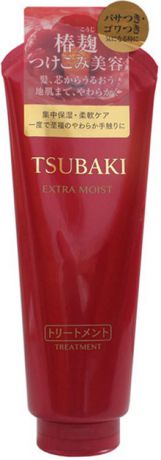 Бальзам-уход Shiseido Tsubaki Extra Moist, увлажняющий, концентрированный, для волос с маслом камелии, 180 г