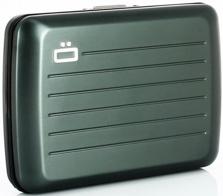 Кошелек OGON V2 Stockholm RFID Safe, водонепроницаемый, 231269, зеленый, серый