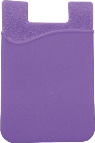 Футляр для карточек Magic Home, с клеевым креплением, 79924, фиолетовый, 9,4 х 6,8 см