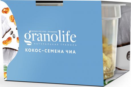 Гранола Granolife Кокос-семена Чиа, 60 г