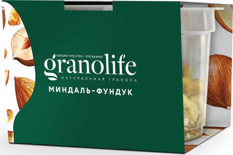 Гранола Granolife Миндаль-фундук, 60 г