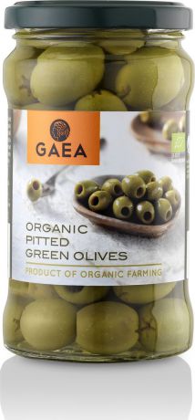 Овощные консервы Gaea Оливки органик зеленые без косточки, 290 г