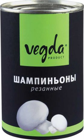 Шампиньоны резанные Vegda Product, 425 мл