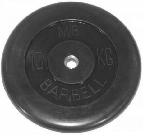 Диски Barbell 15 кг 51 мм MB-PltB50-15, черный