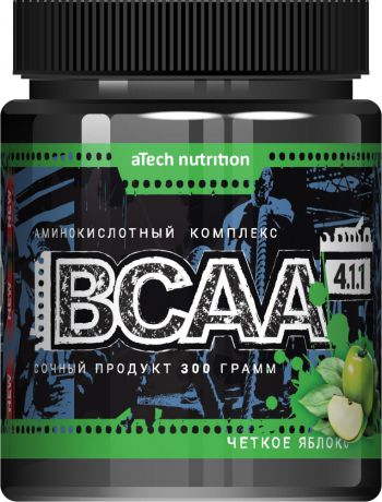 Комплекс аминокислотный aTech Nutrition BCAA 4:1:1 Четкое яблоко, 300 г