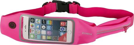Чехол для сотового телефона Romix Touch Screen Waist Bag 4.7, розовый