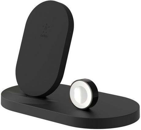 Беспроводное зарядное устройство Belkin Charge Dock для iPhone и Apple Watch, черный
